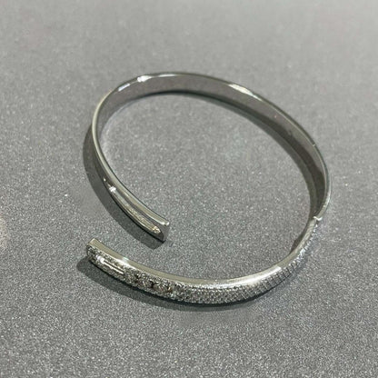 [Luxe Jewelry]Move Noa Rose Gold Pavé Diamond Bangle Bracelet