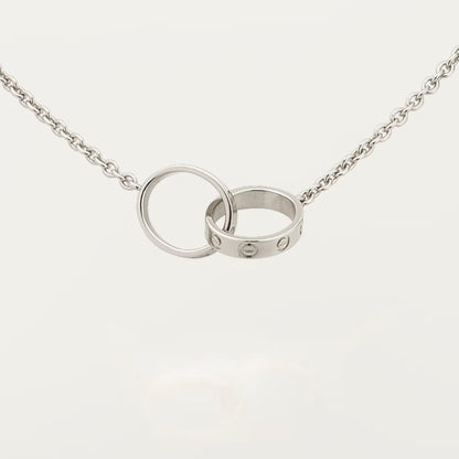 [Luxe Jewelry] LOVE DOUBLE RING NECKLACE