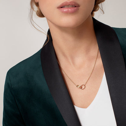 [Luxe Jewelry] LOVE DOUBLE RING NECKLACE