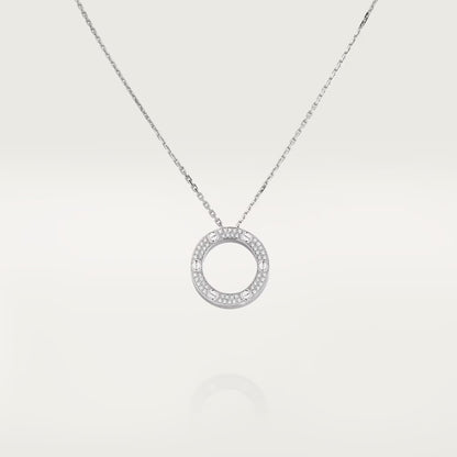 [Luxe Jewelry] LOVE NECKLACE 16MM  FULL DIAMOND
