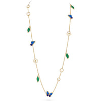 [LUXE]LUCKY SPRING BUTTERFLY 15 FLOWER NECKLACE