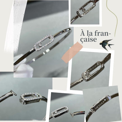 [Luxe Jewelry]Move Uno pavé flex bangle medium