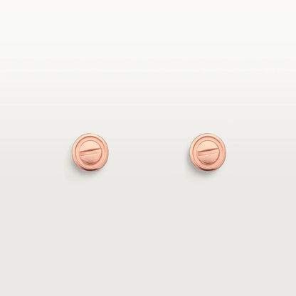 [Luxe]LOVE EARRINGS PINK GOLD 10MM