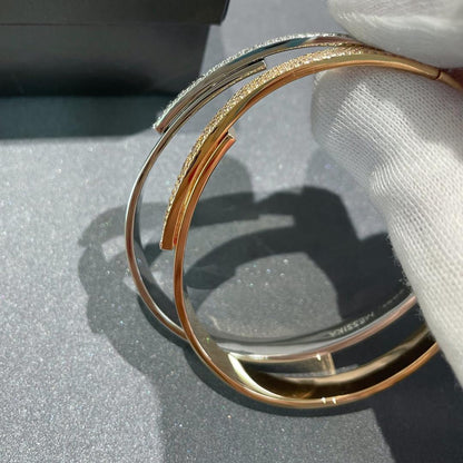 [Luxe Jewelry]Move Noa Rose Gold Pavé Diamond Bangle Bracelet