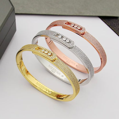 [Luxe Jewelry]Move Noa Full Pavé Diamond Bangle Bracelet