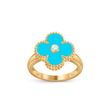 [LUXE]CLOVER DIAMOND RING GOLD COLLECTION