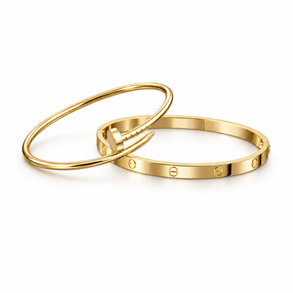 [Luxe Jewelery] LOVE & JUSTE Classic Bracelet Stack Set