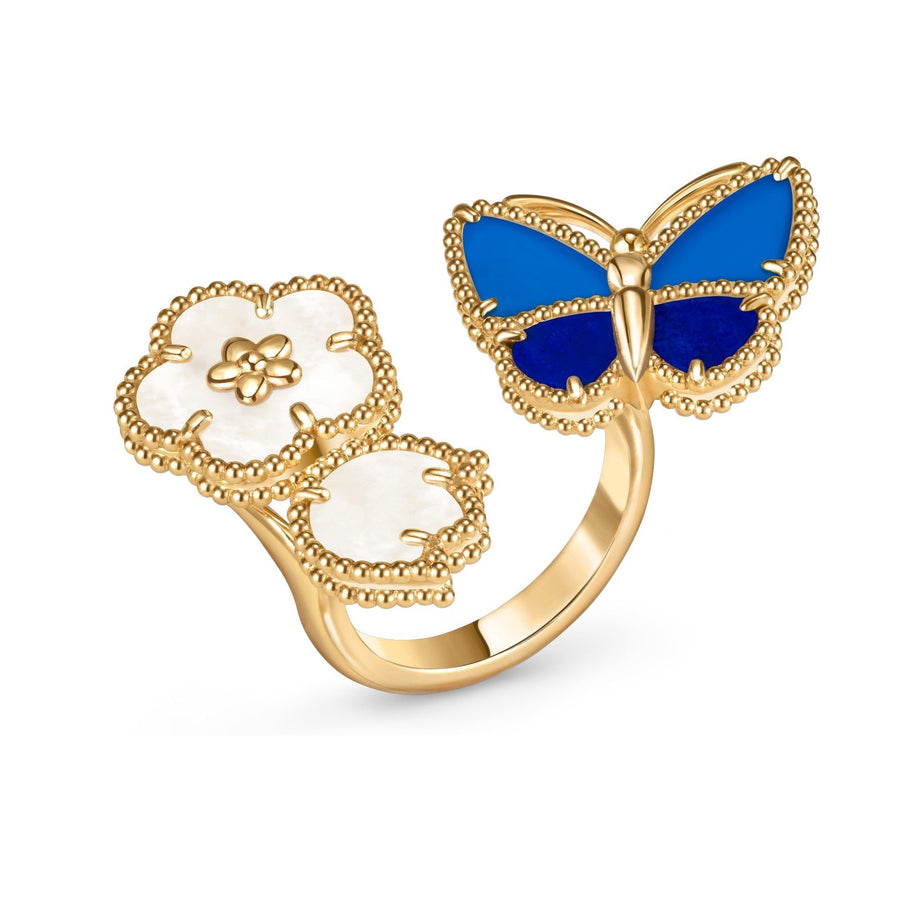 [Luxe Jewelry]LUCKY SPRING BUTTERFLY OPEN-FACE RINGS