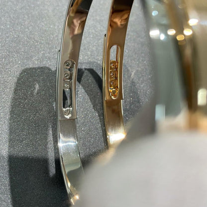 [Luxe Jewelry]Move Noa Rose Gold Pavé Diamond Bangle Bracelet