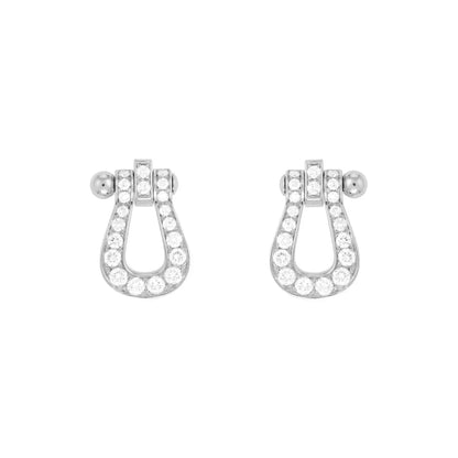 [Luxe]FORCE 10 FULL DIAMOND STUD EARRINGS MINI MODEL