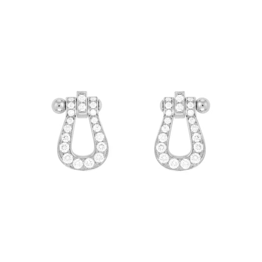 [Luxe]FORCE 10 FULL DIAMOND STUD EARRINGS MINI MODEL