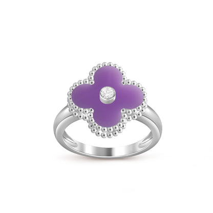 [LUXE]CLOVER SILVER DIOMND RING COLLECTION