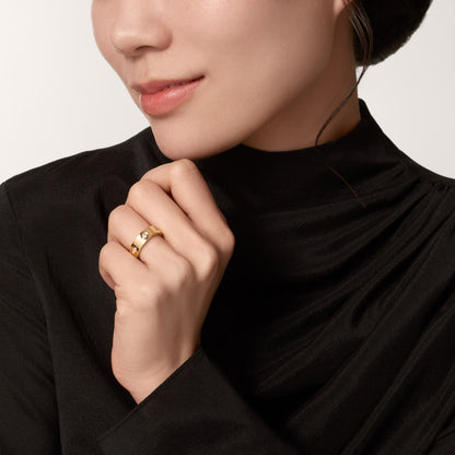 [Luxe Jewelry] LOVE 5.5MM 6 DIAMOND RING