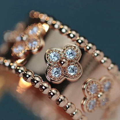 [LUXE]CLOVER KALEIDOSCOPE RING 10MM