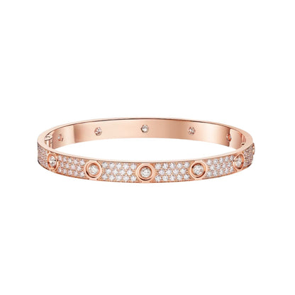 [Luxe Jewelry] LOVE BRACELET 6.1MM DIAMOND-PAVED 10 BIG DIAMONDS