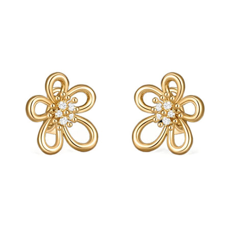 [Luxe Jewelry] FLOWERLACE EARRING 5 DIAMONDS