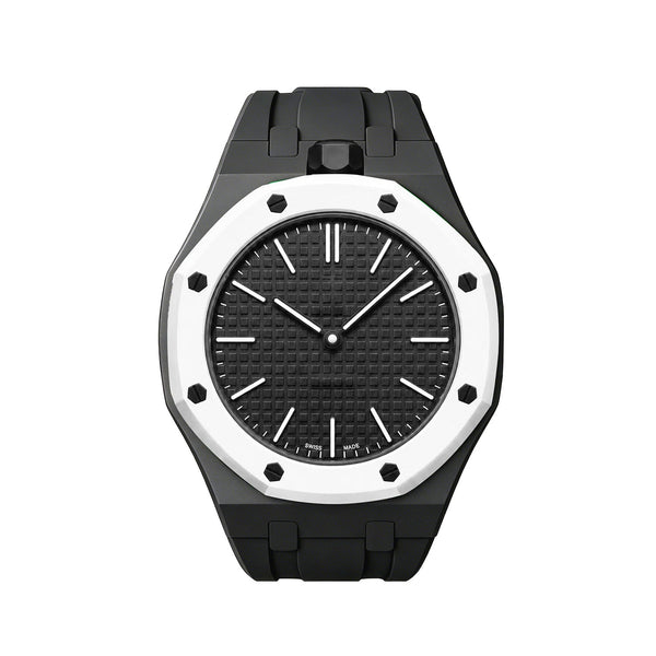 Oak Pop Exclusive Black Silicone Strap