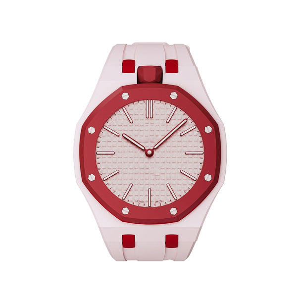 Oak Pop Exclusive Pink And Red Silicone Strap