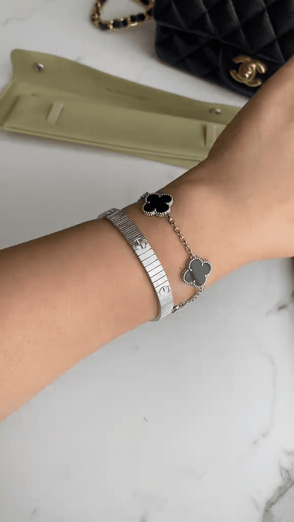 [Luxe Jewelery] Clover 5-Motif & LOVE Unlimited Bracelet Set