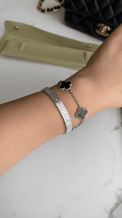 [Luxe Jewelery] Clover 5-Motif & LOVE Unlimited Bracelet Set