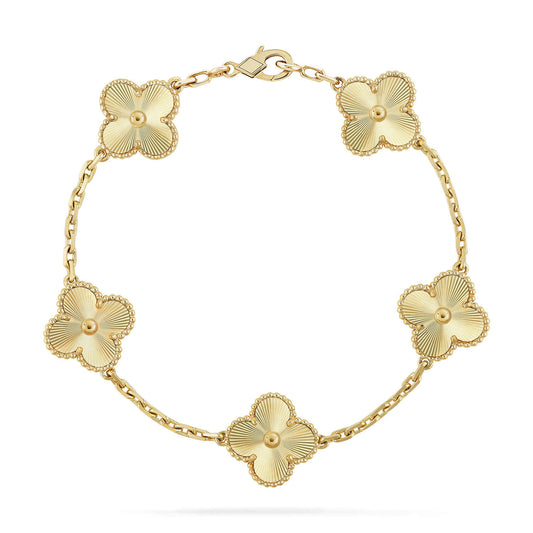 [Luxe]CLOVER 5 FLOWERS LASER BRACELET