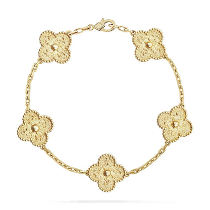 [Luxe]CLOVER 5 MOTIFS BRONZING BRACELET