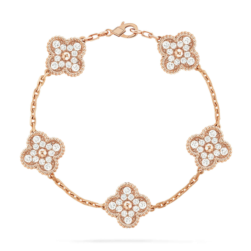 [LUXE]CLOVER ROSE GOLD BRACELET COLLECTION,5 MOTIFS