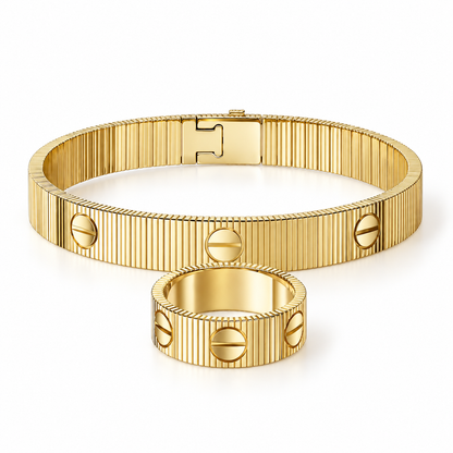 [Luxe Jewelery]Love Unlimited Bracelet & Ring Set