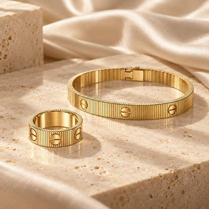 [Luxe Jewelery]Love Unlimited Bracelet & Ring Set