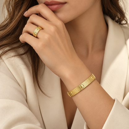 [Luxe Jewelery]Love Unlimited Bracelet & Ring Set