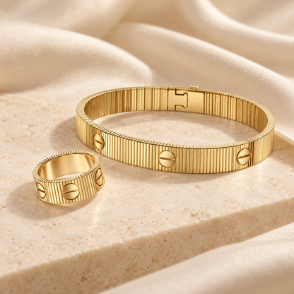 [Luxe Jewelery]Love Unlimited Bracelet & Ring Set