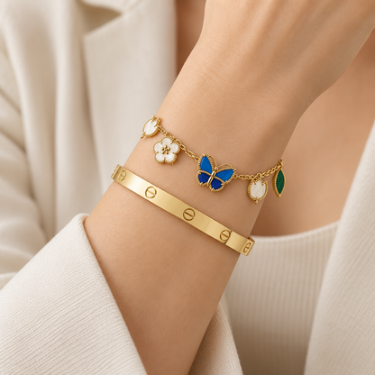 [Luxe Jewelery]Lucky Spring & Love Bracelet Stack Set
