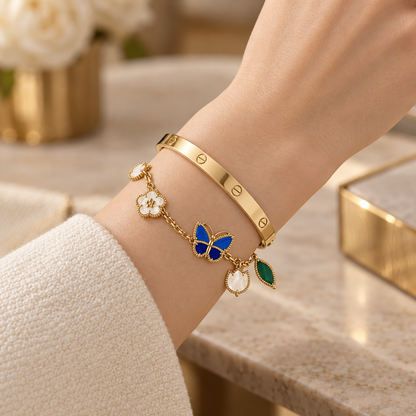 [Luxe Jewelery]Lucky Spring & Love Bracelet Stack Set