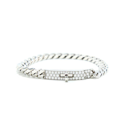 [LUXE]KELLY CHAIN ​​SILBER DIAMANT-ARMBAND