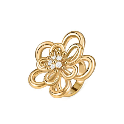 [Luxe Jewelry] FLOWERLACE RING 5 DIAMONDS