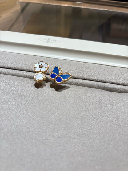 [LUXE]ラッキー スプリング バタフライ オープンフェイス リング