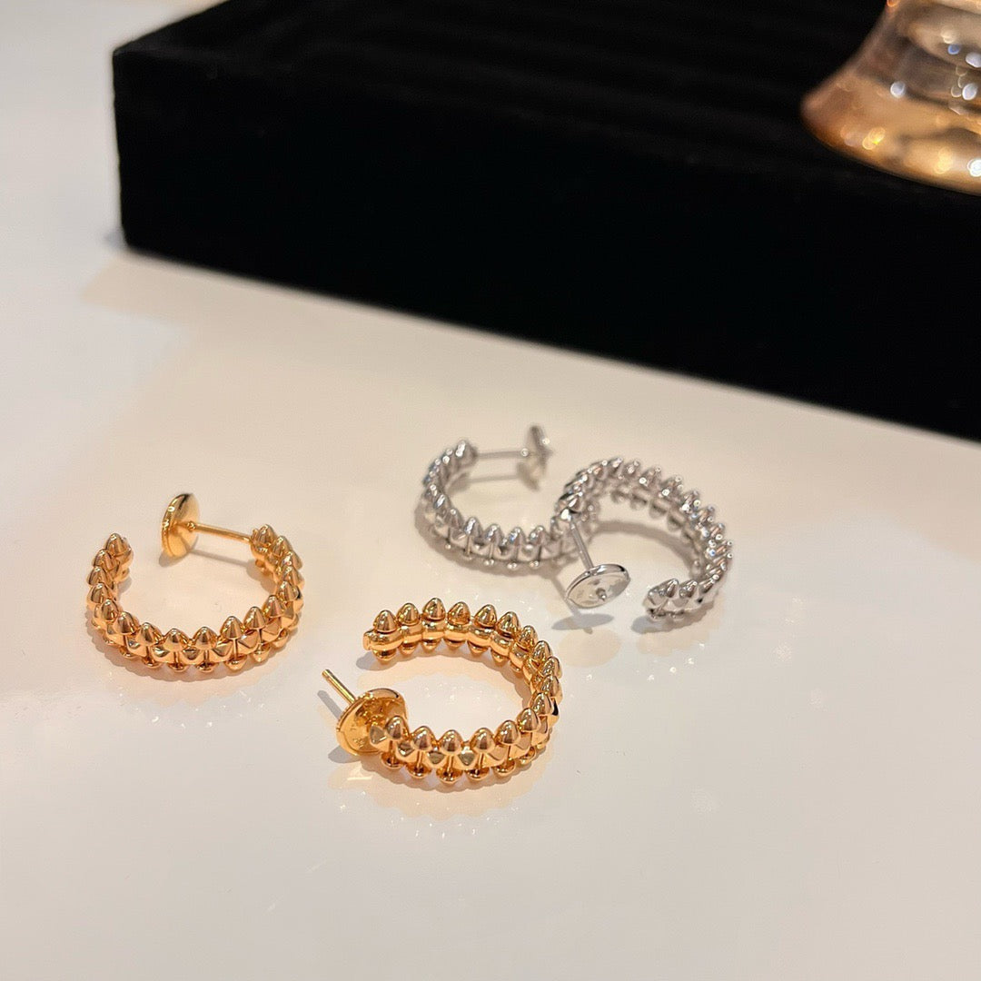 [Luxe]CLASH SMALL HOOP EARRINGS