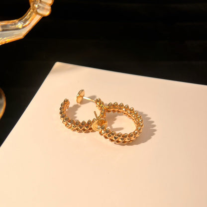 [Luxe]CLASH SMALL HOOP EARRINGS