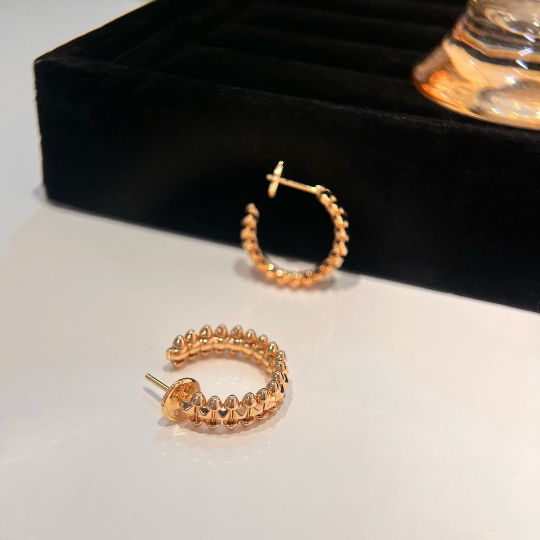 [Luxe]CLASH SMALL HOOP EARRINGS