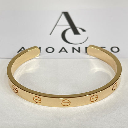 [Luxe Jewelry] LOVE BRACELET 6.1MM OPEN CUFF