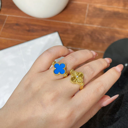 [LUXE]CLOVER RIVERSIBLE RING GOLD COLLECTION