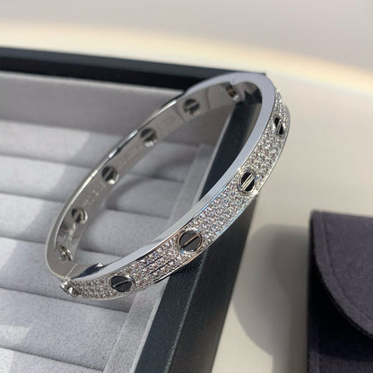 [Luxe Jewelry] LOVE BRACELET 6.1MM DIAMOND-PAVED CERAMIC