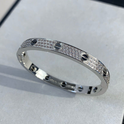 [Luxe Jewelry] LOVE BRACELET 6.1MM DIAMOND-PAVED CERAMIC