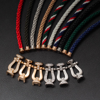 [Luxe Jewelery]Love & Force Large Horseshoe Trio Bracelet Stack Set
