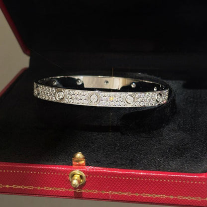 [Luxe Jewelry] LOVE BRACELET 6.1MM DIAMOND-PAVED 10 BIG DIAMONDS