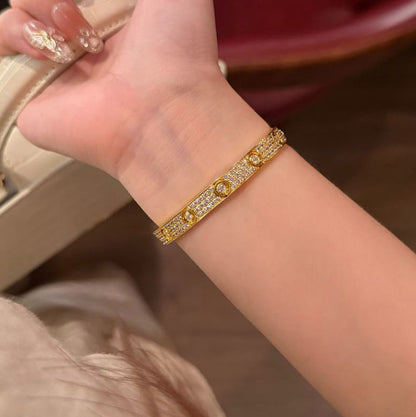 [Luxe Jewelry] LOVE BRACELET 6.1MM DIAMOND-PAVED 10 BIG DIAMONDS
