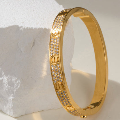 [Luxe Jewelry] LOVE BRACELET 6.1MM DIAMOND-PAVED