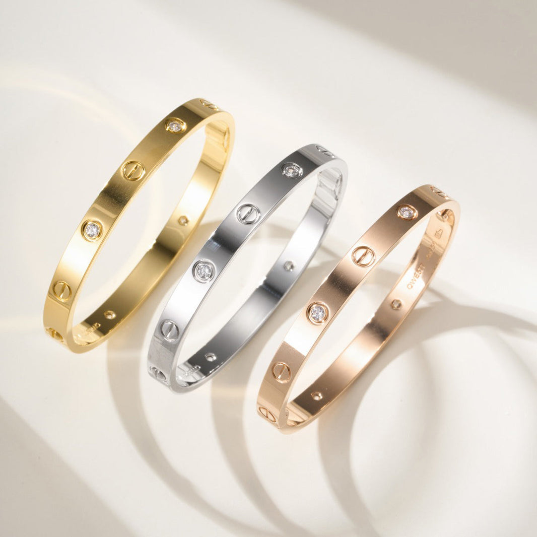 [Luxe Jewelry] LOVE BRACELET 6.1MM 4 DIAMONDS