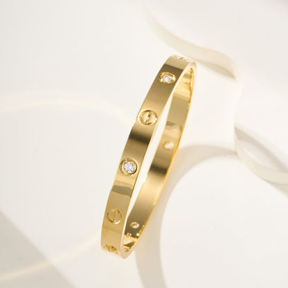 [Luxe Jewelery] LOVE Classic & JUSTE Diamond Bracelet Stack Set
