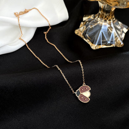 [LUXE]幸運のカーネリアンとてんとう虫のネックレス